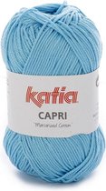 Katia Capri - kleur 97 Licht blauw - 50 gr. = 125 m. - 100% katoen