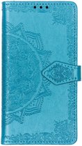 Mandala Booktype Samsung Galaxy S10e hoesje - Turquoise