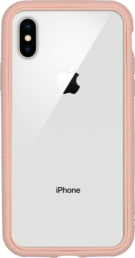 Coque iPhone Xs / X RhinoShield CrashGuard NX Bumper - Rose | bol.com