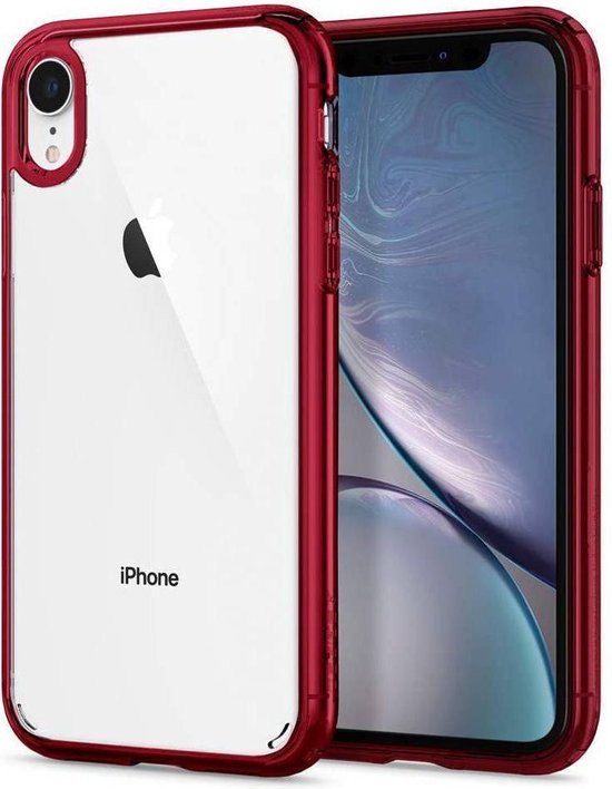 Coque iPhone XR Spigen Ultra Hybrid Rouge | bol