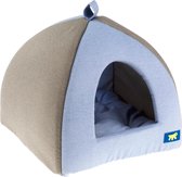 Ferplast Kattenhuis 39 X 36 Cm Katoen Blauw/grijs