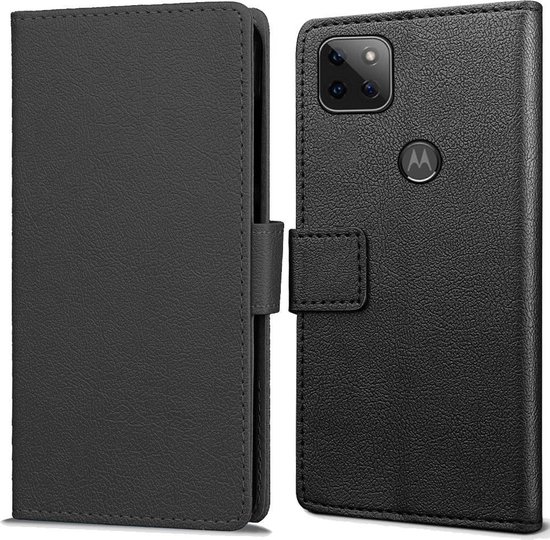 Motorola Moto G 5G hoesje Book Wallet Case zwart