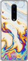 OnePlus 8 Pro Hoesje Transparant TPU Case - Bubble Texture #ffffff