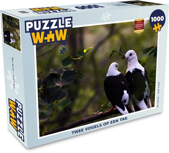 Doe voorzichtig domein modus Puzzel 1000 stukjes volwassenen Dierenfamilies 1000 stukjes - Twee vogels  op een tak ... | bol.com
