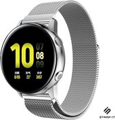 Milanees Smartwatch bandje - Geschikt voor  Samsung Galaxy Watch Active / Active 2 Milanese band - zilver - Strap-it Horlogeband / Polsband / Armband