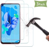 Screenprotector Glas - Tempered Glass Screen Protector Geschikt voor: Huawei P20 Lite 2019  - 3x