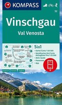 KOMPASS Wanderkarte Vinschgau /Val Venosta 1:50 000