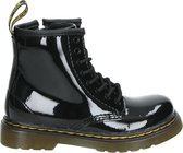 Dr. Martens Delaney Meisjes Veterboots - Zwart lak - Maat 33