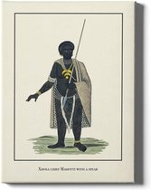 Walljar - Xhosa chief Mahotti - Muurdecoratie - Poster