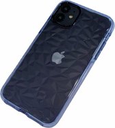 Apple iPhone 11 - Silicone transparante soft hoesje Emma blauw - Geschikt voor