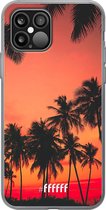 6F hoesje - geschikt voor iPhone 12 - Transparant TPU Case - Coconut Nightfall #ffffff