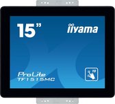 iiyama ProLite TF1515MC-B2 touch screen-monitor 38,1 cm (15") 1024 x 768 Pixels Multi-touch Zwart