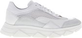 Tango | Kady fat 22-c mt white leather/suede/mesh combi sneaker - white sole | Maat: 38