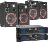 Dubbele XEN3510 Geluidsset. 4 speakers. 2 versterkers