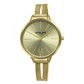 Donna Mae horloge met goud kleurige mesh band