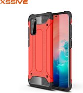 Xssive Anti Shock Back Cover voor Samsung Galaxy S20 Plus - Rood