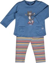 Woody Meisjes Pyjama - Kat - Blauw - 202-3-BSL-S/845 - 1m