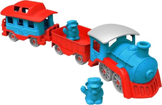 Oude tijden opleggen Zaklampen Speelgoed trein blauw - Green Toys | bol.com
