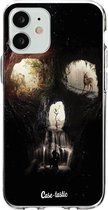 Casetastic Apple iPhone 12 Mini Hoesje - Softcover Hoesje met Design - Cave Skull Print