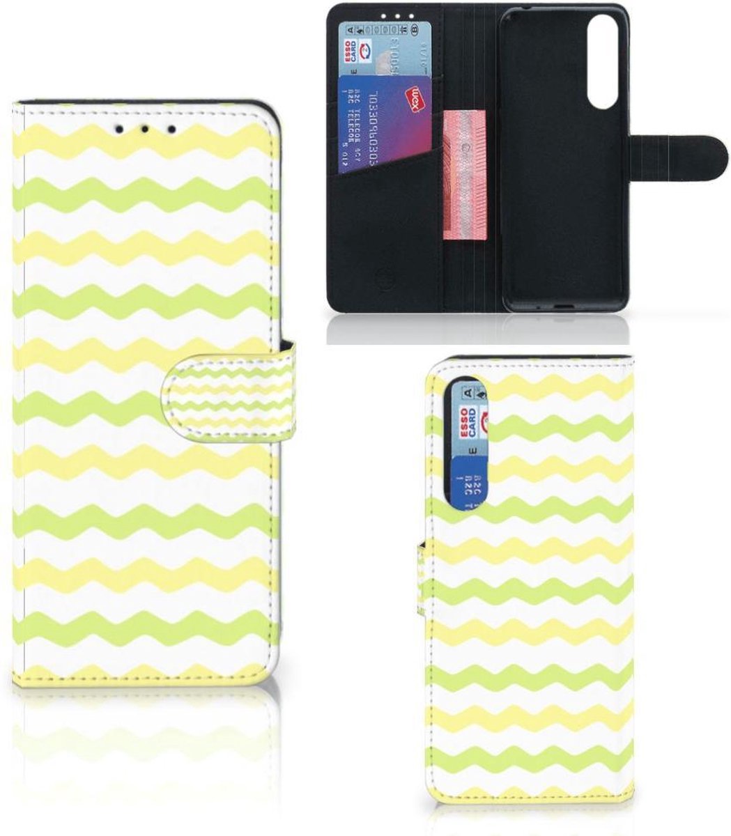 Sony Xperia 1 II Telefoon Hoesje Waves Yellow