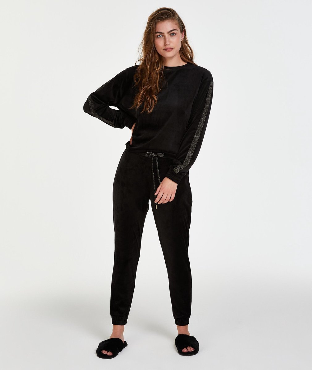 Hunkemöller Velours Lurex Dames Joggingbroek - Maat L | bol.com