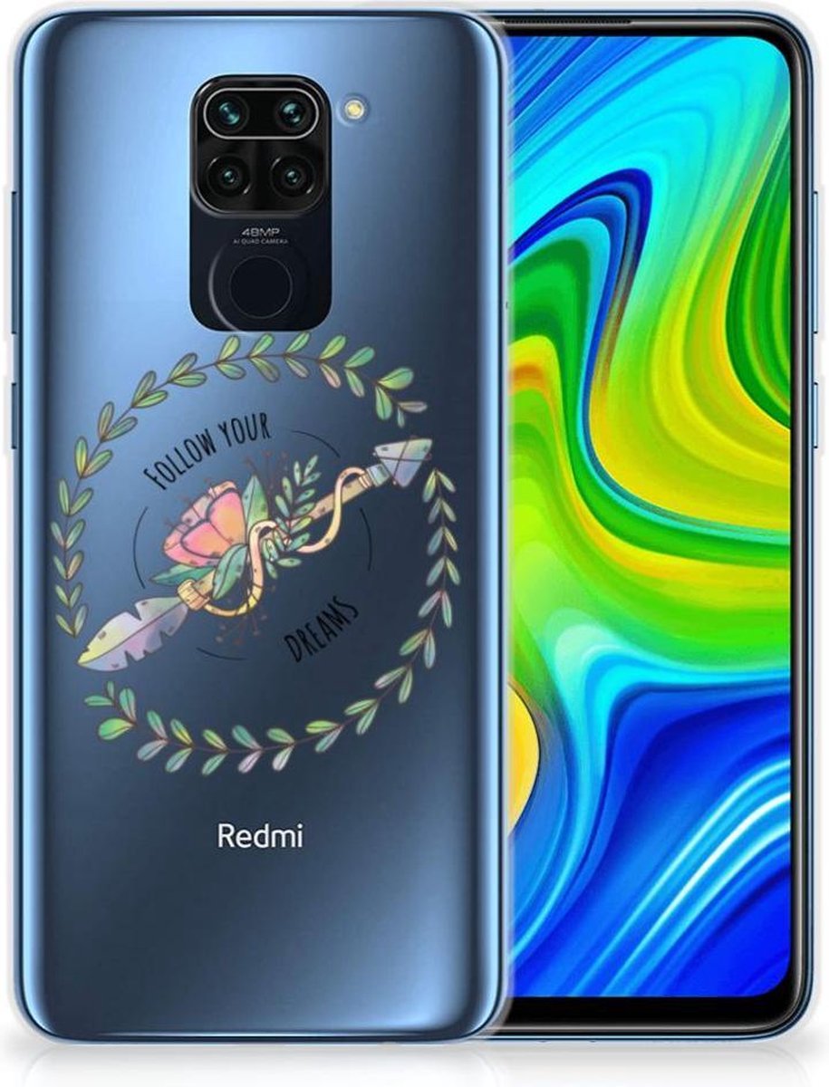 Xiaomi Redmi Note9 Telefoonhoesje met Naam Boho Dreams
