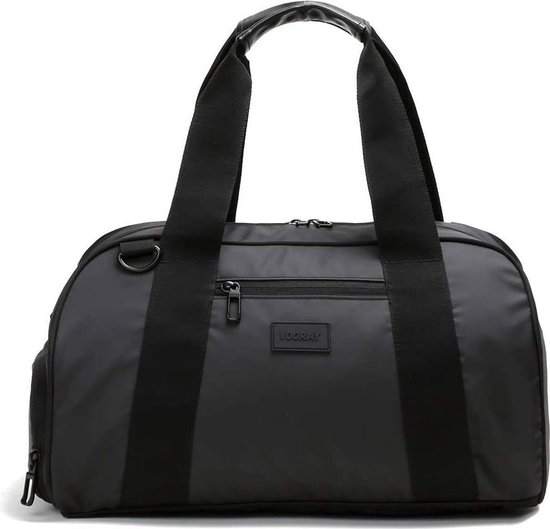 Vooray Burner Gym - Matte Black/ Matt Zwart - Sporttas - Sporttas Heren - Sporttas Dames - Kleine Sporttas - Sporttas met schoenenvak - 23L - Carry on Formaat - Waterdicht voorvak- Weekendtas - Reistas