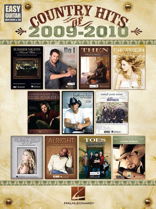 Country Hits of 2009-2010 (Songbook) - cover