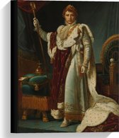 Canvas  - Oude meesters - Portret van keizer Napoleon I, François Gérard - 30x40cm Foto op Canvas Schilderij (Wanddecoratie op Canvas)
