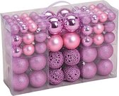 Zinaps Kerstballen - 100 Stuks - Roze