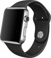 watchbands-shop.nl bandje - Geschikt voor Apple Watch Series 1/2/3 (42mm) - Zwart - M/L