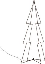 Verlichte figuren 3D kerstbomen / lichtbomen 72 cm voor buiten - Decoratieboom/3D boom met verlichting