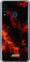 Samsung Galaxy A20s Hoesje Transparant TPU Case - Hot Hot Hot #ffffff