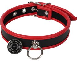 Banoch - Collar of O Red - Rood pu leer - halsband bdsm