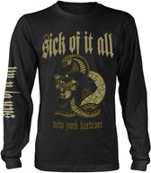 Sick Of It All Longsleeve shirt -M- Panther Zwart
