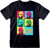 Friday The 13th Heren Tshirt -S- Jason Pop Art Zwart