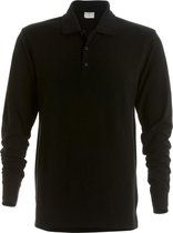 Kustom Kit Heren Pique Poloshirt met lange mouwen (Zwart)