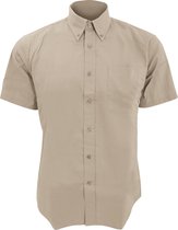 SOLS Heren Brooklyn Korte Mouw Twill Work Shirt (Beige)