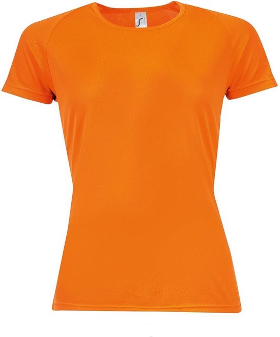 SOLS Dames/dames Sportief T-Shirt met korte mouwen (Neon Oranje)