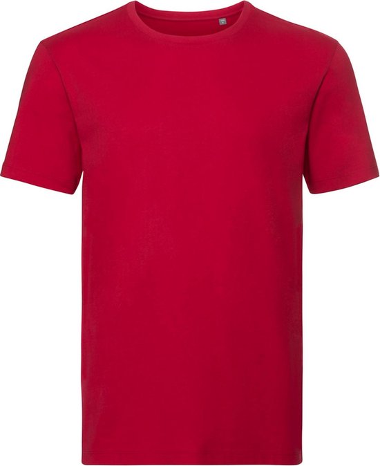 Russell Hommes Authentic Puur Organic T-Shirt (Classique Red)