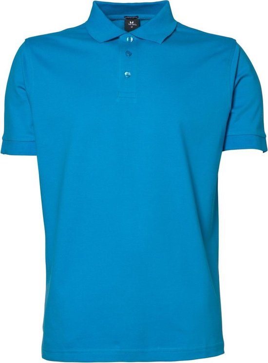 Tee Jays Heren Luxe Stretch Short Sleeve Polo Shirt (Azuurblauw)