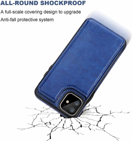 Étui Portefeuille ShieldCase iPhone 12 Mini - 5,4 pouces - Bleu