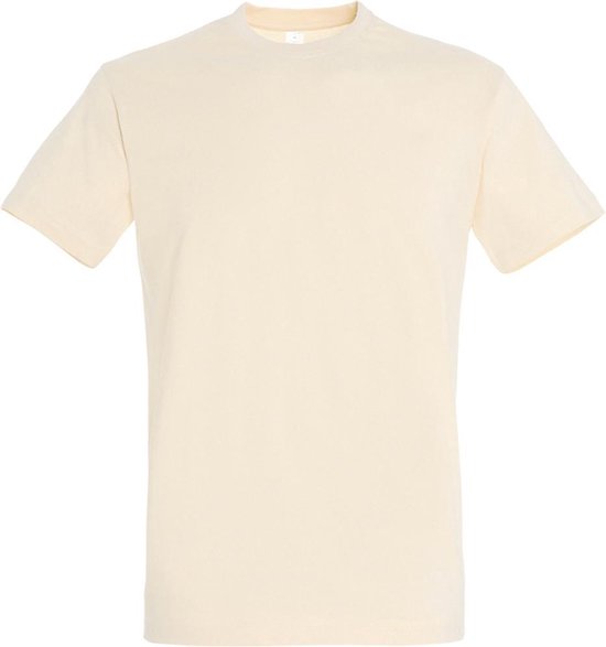 SOLS T-shirt à manches courtes Imperial Heavyweight pour hommes (crème)
