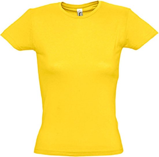 SOLS Dames/dames Miss Korte Mouwen T-Shirt (Goud)