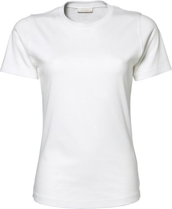 Tee Jays Dames/dames Interlock T-Shirt met korte mouwen (Wit)