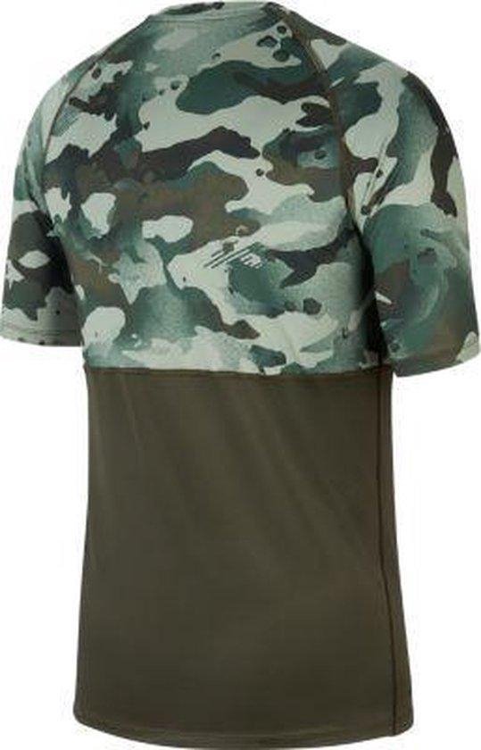 Nike Camo S/S Slim Sportshirt Heren - Maat XL | bol.com