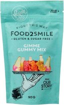 Food2Smile - Gimme gummy mix - zacht snoep mix - colaflesjes, beertjes en kersjes - Suikervrij - 90g