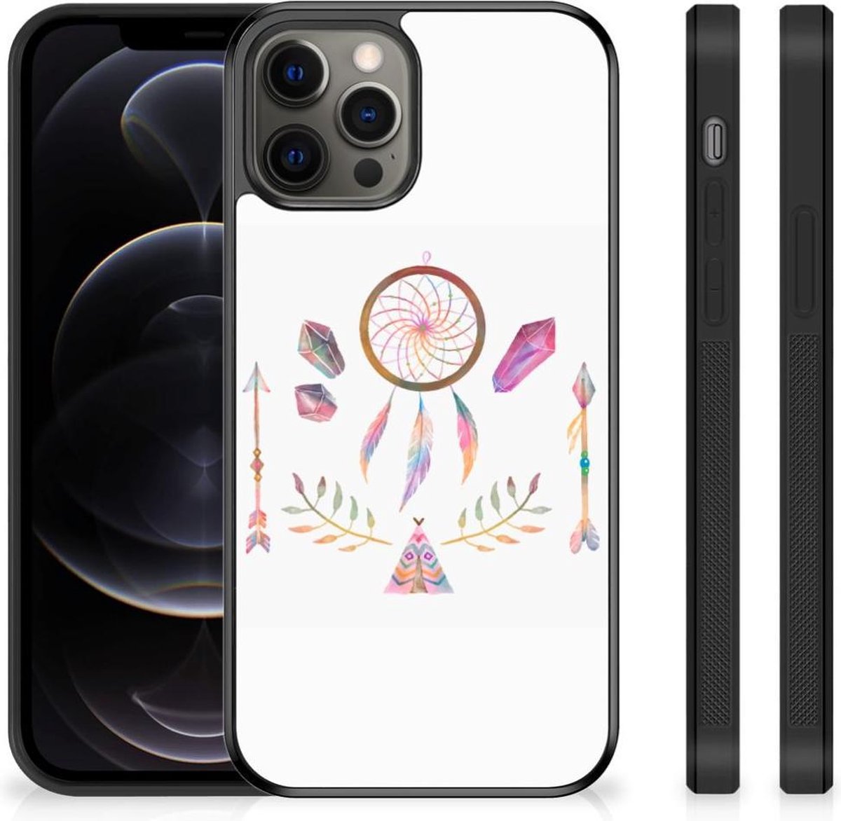 iPhone 12 Pro Max Bumper Hoesje Boho Dreamcatcher