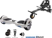 Package Smart Balance Hoverboard 6.5 inch, Regular White Pearl + Hoverseat with Suspensions, Motor 700 Wat