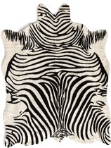 Namaak huid zebra zwart/wit gestreept XL